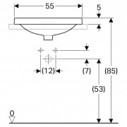 Раковина Variform 55 ( 500.719.01.2 )