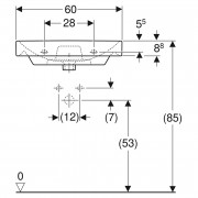 Раковина Smyle Square 60 ( 500.229.01.1 )