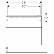Шафка Smyle Square для раковини 75 ( 500.353.JR.1 )