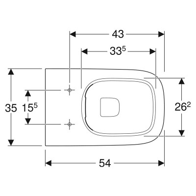 Чаша унітаза Smyle Square Rimfree ( 500.840.00.1 ) Чаша унітаза Smyle Square Rimfree ( 500.840.00.1 )