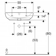 Раковина Selnova Comfort 55 ( 500.302.01.1 )