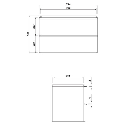 Шафка Virgo 80 для раковини ( S522-025 ) Шафка Virgo 80 для раковини ( S522-025 )