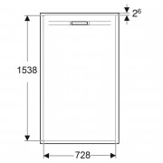 Піддон Sestra 160x80 графіт ( 550.278.00.2 )