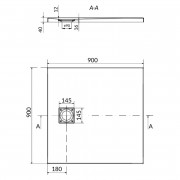 Піддон Tako Slim з сифоном ( S601-122 )