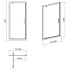 Душові двері Pivot Basic 80x185 ( S158-001 ) Душові двері Pivot Basic 80x185 ( S158-001 )