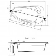 Панель до ванни Joanna New 160 універсальна ( S401-094 )