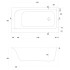Ванна Smart 170x80 ліва з ніжками ( S301-117 ) Ванна Smart 170x80 ліва з ніжками ( S301-117 )