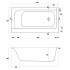 Ванна Smart 170x80 права з ніжками ( S301-116 ) Ванна Smart 170x80 права з ніжками ( S301-116 )