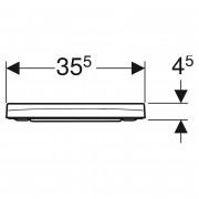 Сидіння Smyle Square Slim ( 500.237.01.1 )
