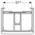 Шафка Smyle Square для раковини 60 ( 500.352.JK.1 ) Шафка Smyle Square для раковини 60 ( 500.352.JK.1 )