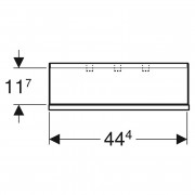 Поличка Smyle Square 45 ( 500.362.JK.1 )