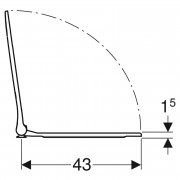 Сидіння Smyle Square Slim ( 500.240.01.1 )