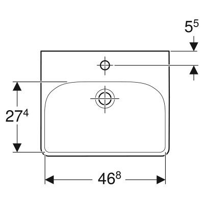 Раковина Smyle Square 50 ( 500.256.01.1 ) Раковина Smyle Square 50 ( 500.256.01.1 )