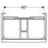 Шафка Smyle Square для раковини 75 ( 500.353.JL.1 ) Шафка Smyle Square для раковини 75 ( 500.353.JL.1 )