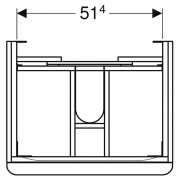 Шафка Smyle Square для раковини 60 ( 500.352.JL.1 )