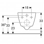 Чаша унітаза Smyle Square Rimfree ( 500.379.01.1 )