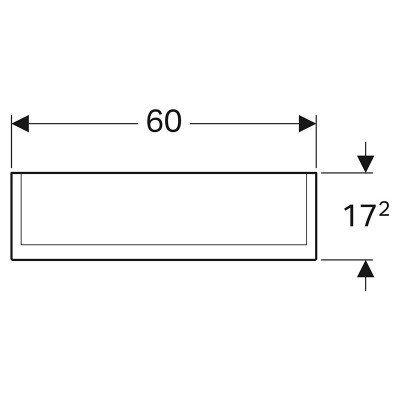 Шафка дзеркальна Option Plus 60 ( 500.593.00.1 ) Шафка дзеркальна Option Plus 60 ( 500.593.00.1 )