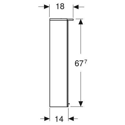 Шафка дзеркальна Option Basic 60 ( 500.273.00.1 ) Шафка дзеркальна Option Basic 60 ( 500.273.00.1 )