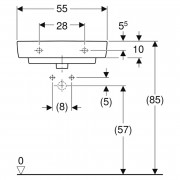 Раковина Selnova Compact 55 ( 501.509.00.1 )