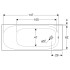 Ванна Soana 160x70 Slim Rim з ніжками ( 554.001.01.1 ) Ванна Soana 160x70 Slim Rim з ніжками ( 554.001.01.1 )
