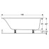 Ванна Soana 160x70 Slim Rim з ніжками ( 554.001.01.1 ) Ванна Soana 160x70 Slim Rim з ніжками ( 554.001.01.1 )