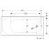 Ванна Soana 180x80 Slim rim з ніжками ( 554.015.01.1 ) Ванна Soana 180x80 Slim rim з ніжками ( 554.015.01.1 )