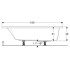 Ванна Selnova Square 180x80 з ніжками ( 554.386.01.1 ) Ванна Selnova Square 180x80 з ніжками ( 554.386.01.1 )