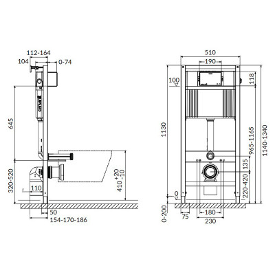Інсталяційна система Aqua 52 QF з кнопкою Accento+унітаз Inverto Stream із сидінням Slim ( S701-543 ) Інсталяційна система Aqua 52 QF з кнопкою Accento+унітаз Inverto Stream із сидінням Slim ( S701-543 )