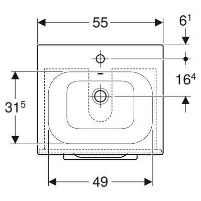 Тумба і раковина Selnova Square 55 Slim Rim ( 501.232.00.1 ) Тумба і раковина Selnova Square 55 Slim Rim ( 501.232.00.1 )
