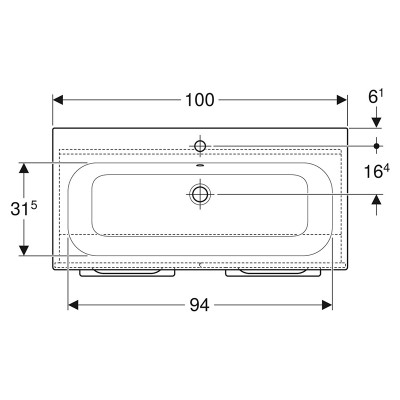 Тумба і раковина Selnova Square 100 Slim Rim ( 501.260.00.1 ) Тумба і раковина Selnova Square 100 Slim Rim ( 501.260.00.1 )