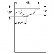 Раковина Selnova Square 100 Slim Rim ( 500.997.00.1 )