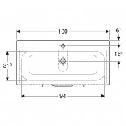 Тумба і раковина Selnova Square 100 Slim Rim ( 501.246.00.1 )