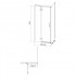 Душова штора Jota 90x90 L ( S160-001 ) Душова штора Jota 90x90 L ( S160-001 )