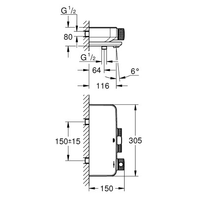 Термостат Grohtherm SmartControl ( 34718000 ) Термостат Grohtherm SmartControl ( 34718000 )