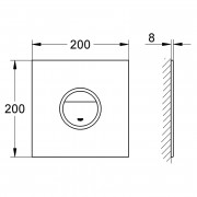Кнопка GROHE Ondus® Digitecture Light Black ( 38915KS0 )
