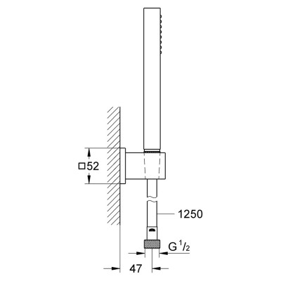 Душовий набір Euphoria Cube Stick ( 27703000 ) Душовий набір Euphoria Cube Stick ( 27703000 )