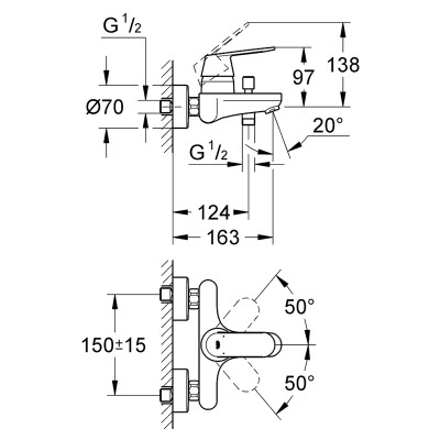 Змішувач Eurosmart Cosmopolitan ( 32831000 ) Змішувач Eurosmart Cosmopolitan ( 32831000 )