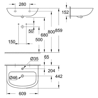 Раковина Bau 60 ( 39421000 ) Раковина Bau 60 ( 39421000 )