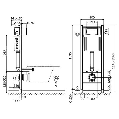 Інсталяційна система Aqua 02 c чашею унітаза Delfi ( S701-391 ) Інсталяційна система Aqua 02 c чашею унітаза Delfi ( S701-391 )