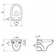 Інсталяційна система Aqua 02 c чашею унітаза Delfi ( S701-391 )