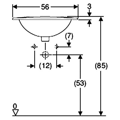 Раковина Rekord 56 ( K91656000 ) Раковина Rekord 56 ( K91656000 )