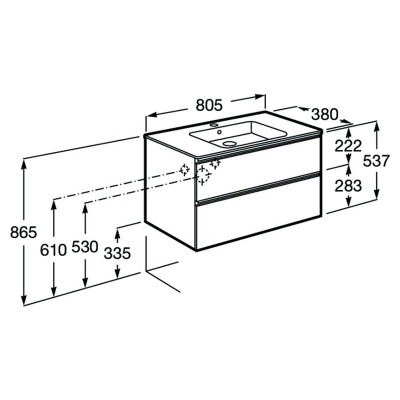 Тумба і раковина Gap-N Compacto 80 ( A851497806 ) Тумба і раковина Gap-N Compacto 80 ( A851497806 )