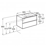 Тумба і раковина Gap-N Compacto 80 ( A851497153 )