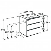Тумба і раковина Gap-N Compacto 60 ( A851498153 )