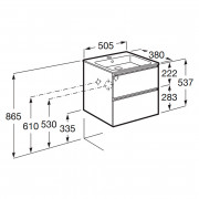Тумба і раковина Gap-N Compacto 50 ( A851494153 )