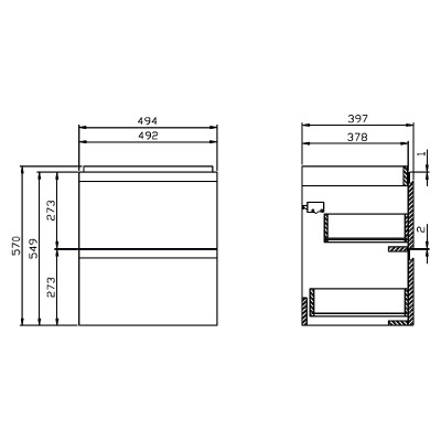 Шафка Moduo 50 біла ( S929-012 ) Шафка Moduo 50 біла ( S929-012 )