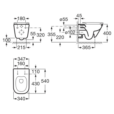 Чаша унітаза Gap Rimless ( A34H47C000 ) Чаша унітаза Gap Rimless ( A34H47C000 )