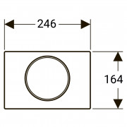 Кнопка Sigma 10, нержавіюча сталь ( 115.758.SN.5 )