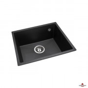 Кухонна мийка Granado Under top black shine 457x406