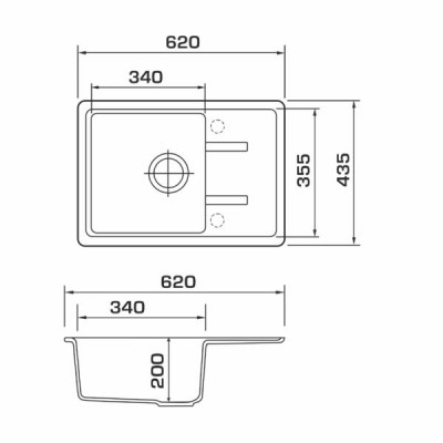 Кухонна мийка Granado PALMA white 620x435 Кухонна мийка Granado PALMA white 620x435